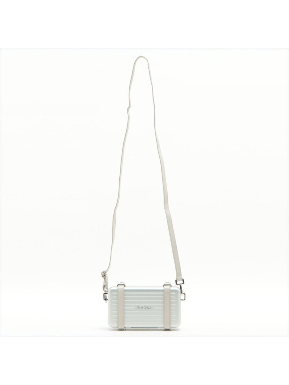 Dior x Rimowa Personal Clutch on Strap Aluminum Silver Box Bag Full Set Piece